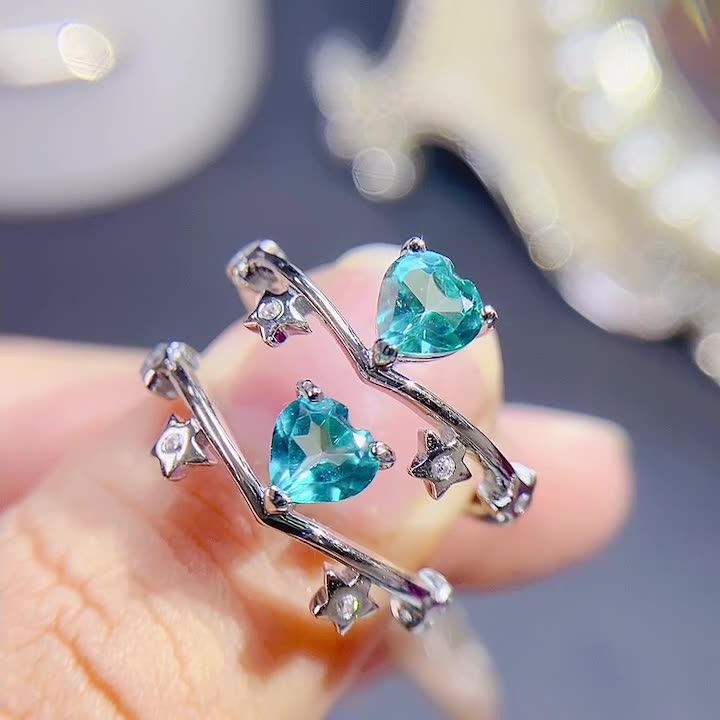 Blue Topaz 925 Sterling Silver Ring