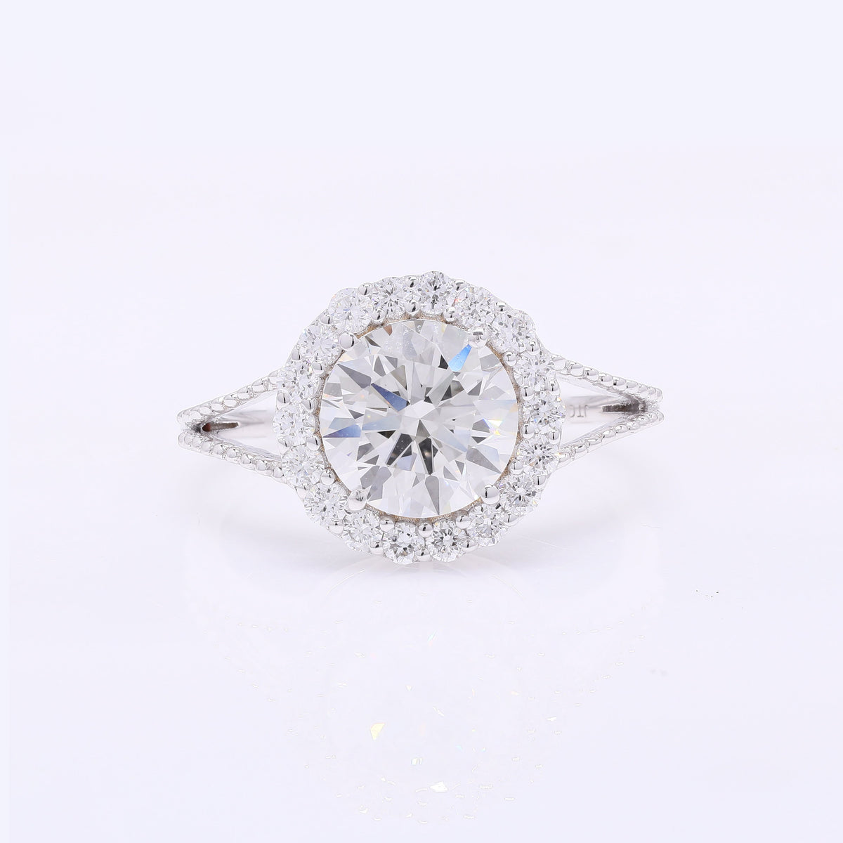 2.53 Carats Lab Grown Diamond 14K Gold Ring