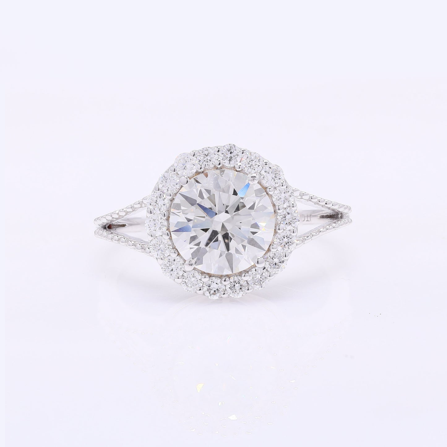 2.53 Carats Lab Grown Diamond 14K Gold Ring