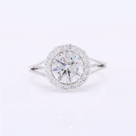 2.53 Carats Lab Grown Diamond 14K Gold Ring