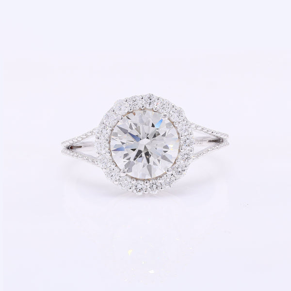 2.53 Carats Lab Grown Diamond 14K Gold Ring