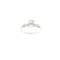 1.79 Carats Blue Lab Grown Diamond 14K Gold Ring
