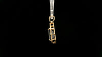 3.69 Ct Octagon Natural Sapphire 14K Gold Pendant