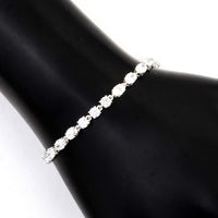 4.37 Carats Lab Grown Diamond 14K Gold Bracelet
