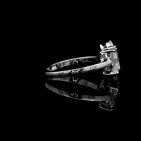 3.24 Ct Radiant Moissanite 925 Sterling Silver Ring