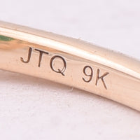 1.73 Ct Octagon Emerald 9K Gold Ring