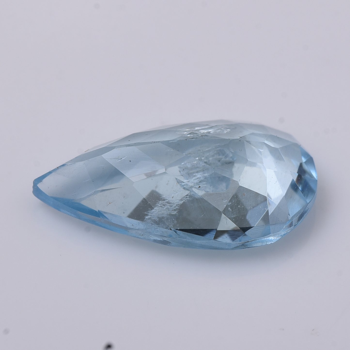 3.49 Natural Beryl Aquamarine Pear Mixed Cut Gemstone