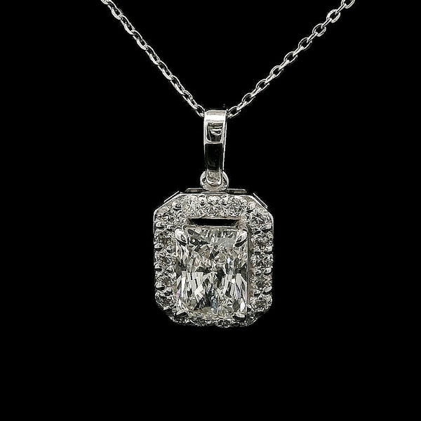 1.92 Carats Lab Grown Diamond 14K Gold Pendant