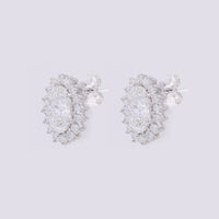 3.62 Carats Lab Grown Diamond 14K Gold Earrings