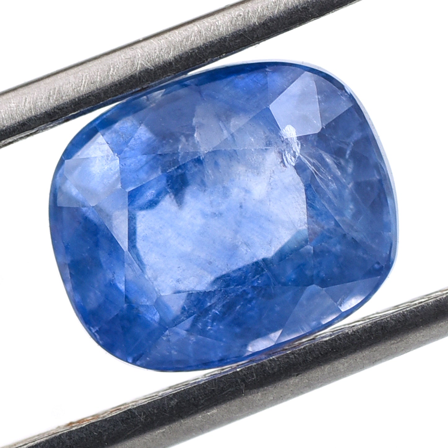 3.17 Natural Corundum Sapphire Rectangular Cushion Mixed Cut Gemstone