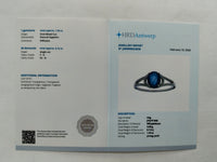 1.66 Ct Oval Mixed Cut Natural Sapphire 950 Platinum Ring