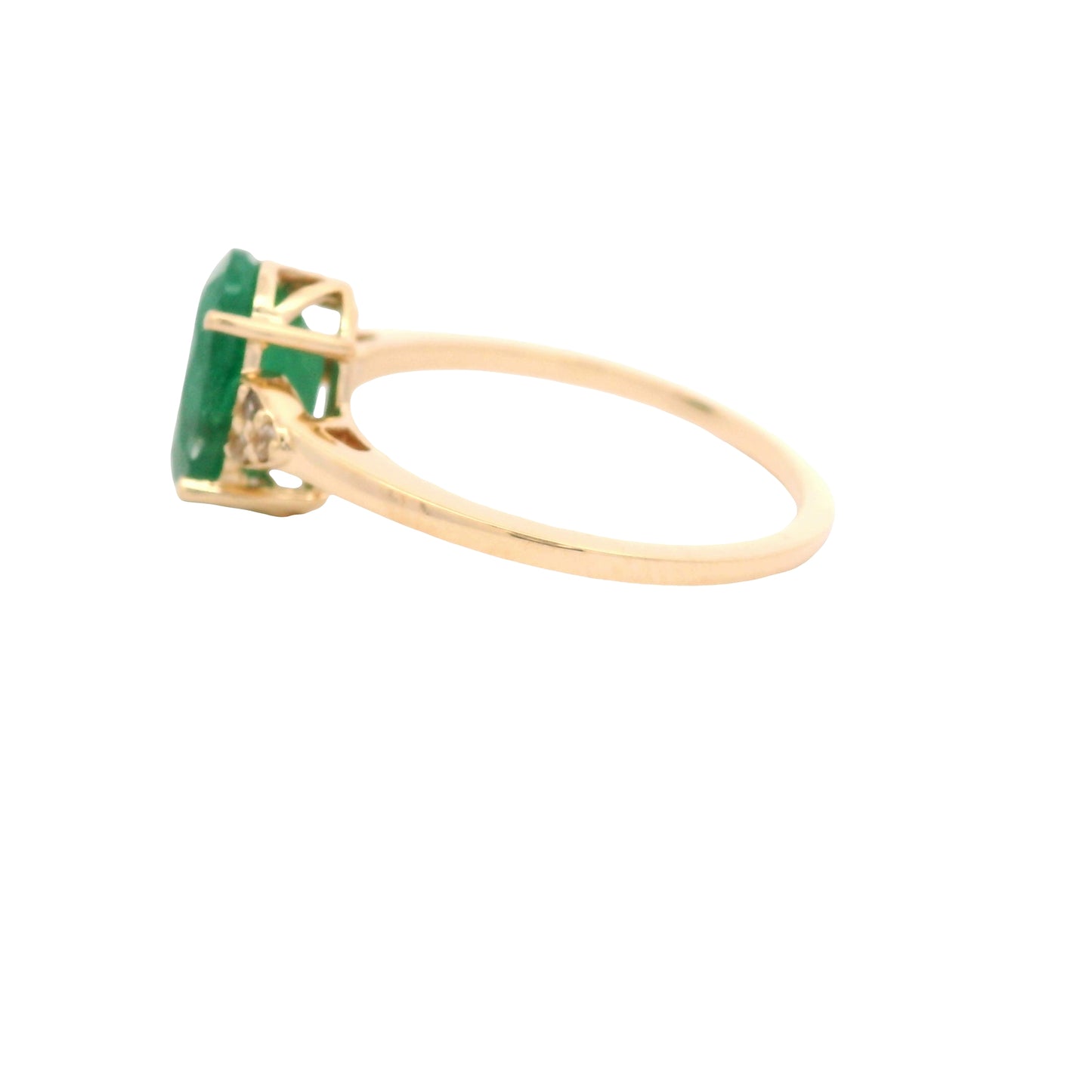 1.91 Ct Oval Emerald 14K Gold Ring