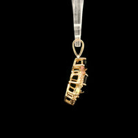 1.06 Ct Square Tourmaline 14K Gold Pendant