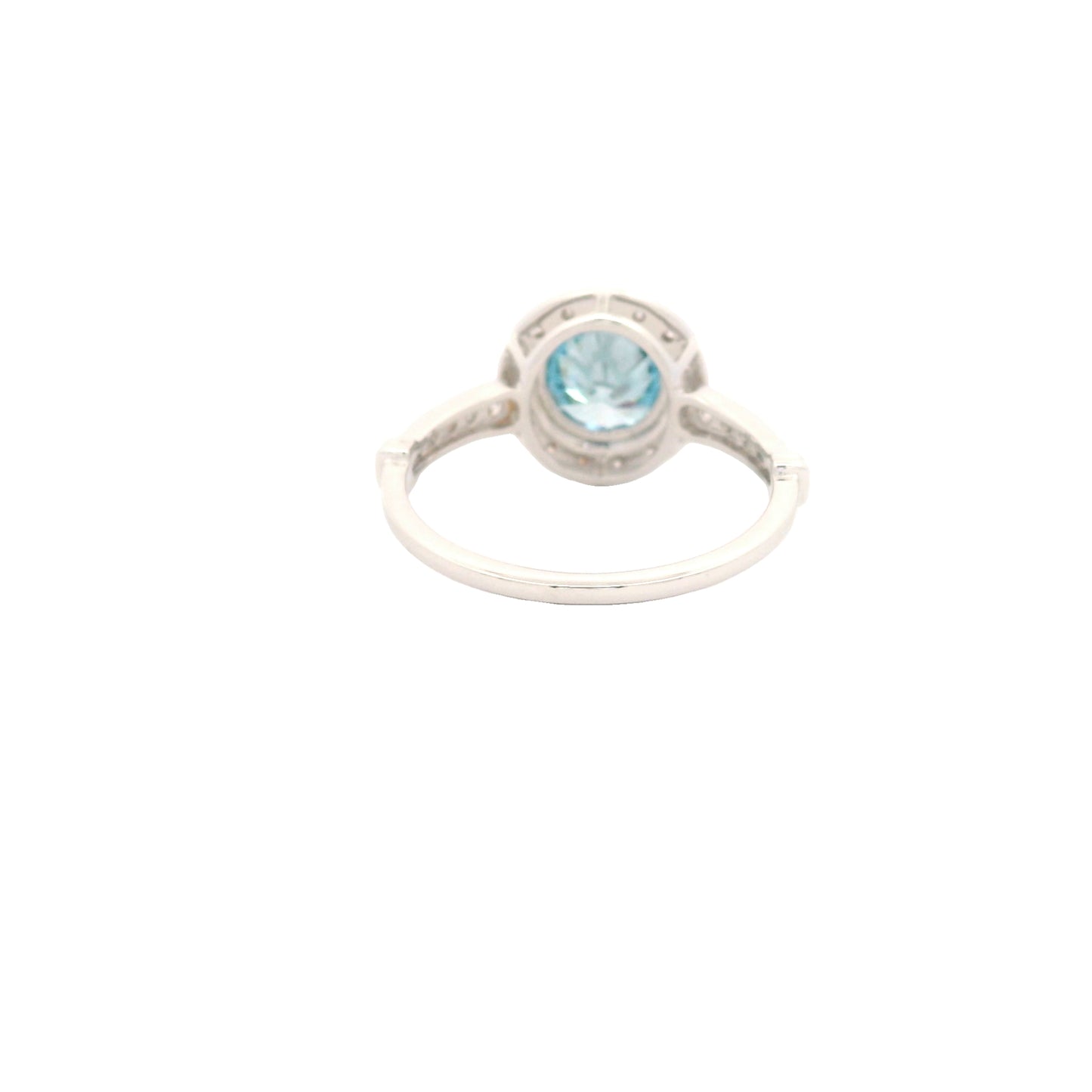 1.56 Carats Blue Lab Grown Diamond 14K Gold Ring