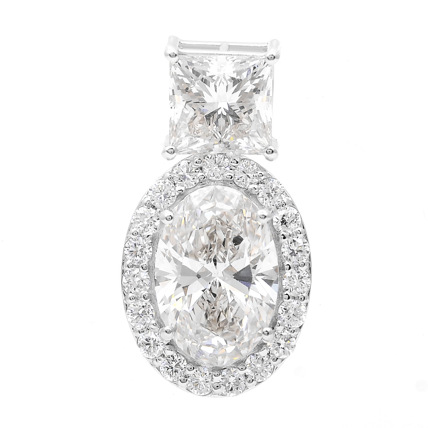 4.55 Carats Lab Grown Diamond 14K Gold Pendant