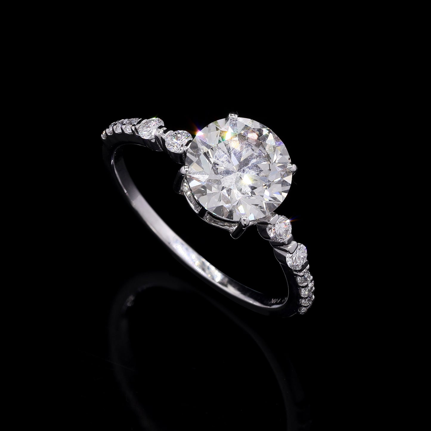 2.34 Carats Lab Grown Diamond 14K Gold Ring