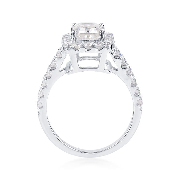 2.59 ct. t.w. Moissanite Ring in Sterling Silver. Size 8