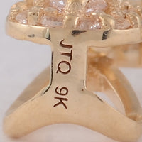 3.97 Ct Pear Aquamarine 9K Gold Pendant