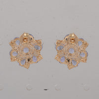 2.96 Ct Round Tanzanite 14K Gold Earrings