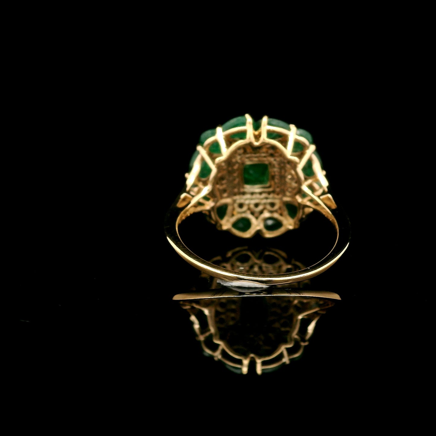 2.39 Ct Square Emerald 14K Gold Ring