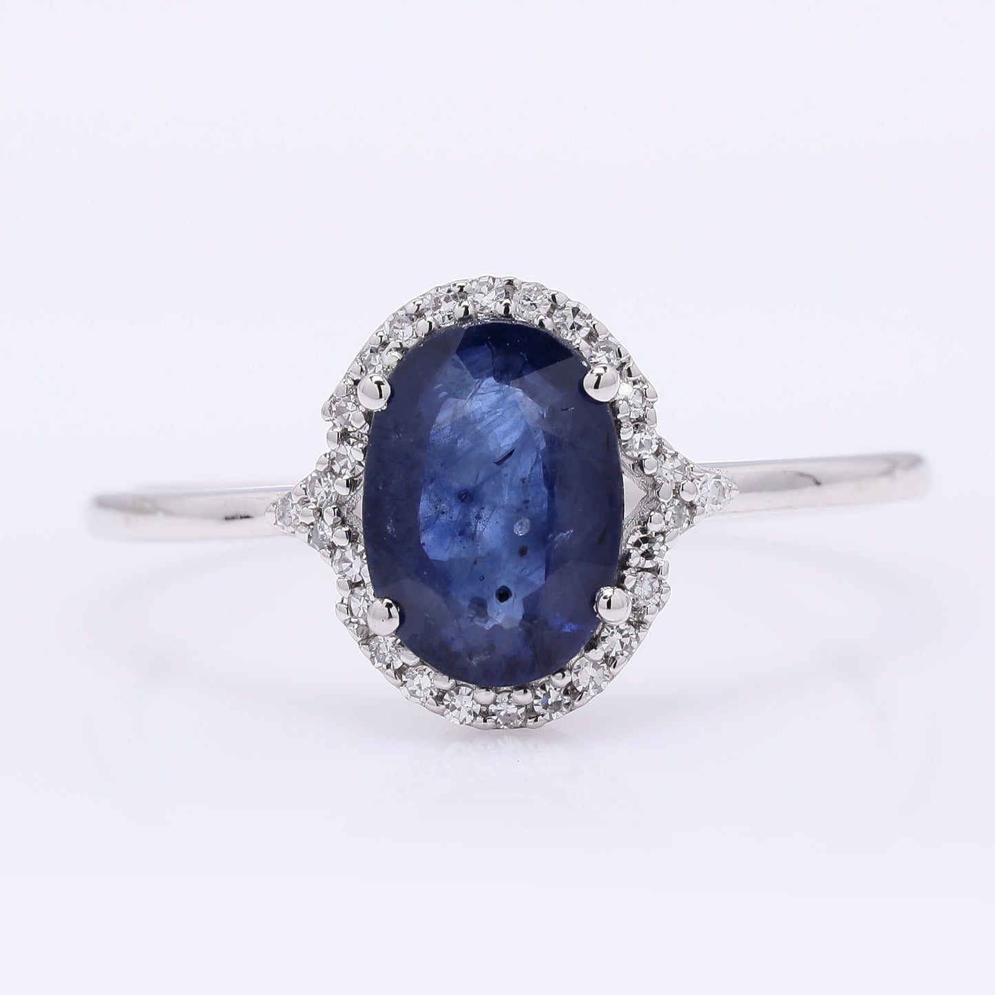 1.32 Ct Oval Mixed Cut Natural Sapphire 950 Platinum Ring