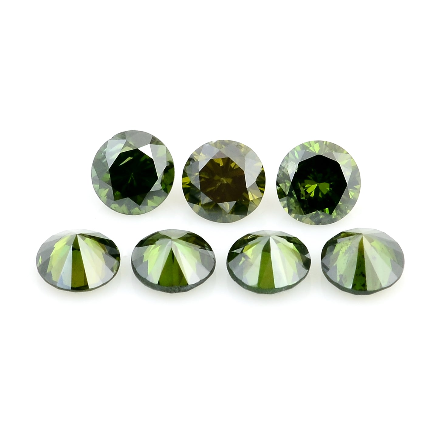 0.65 Green Diamond Round Loose Gemstone