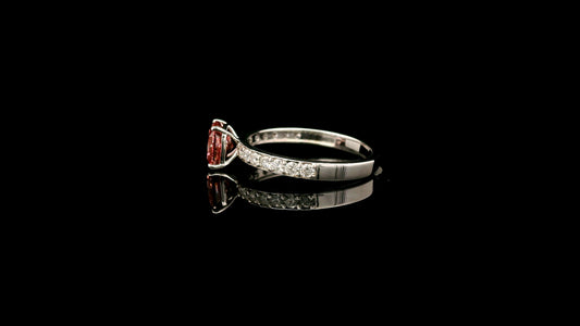 1.37 Carats Pink Lab Grown Diamond 14K Gold Ring