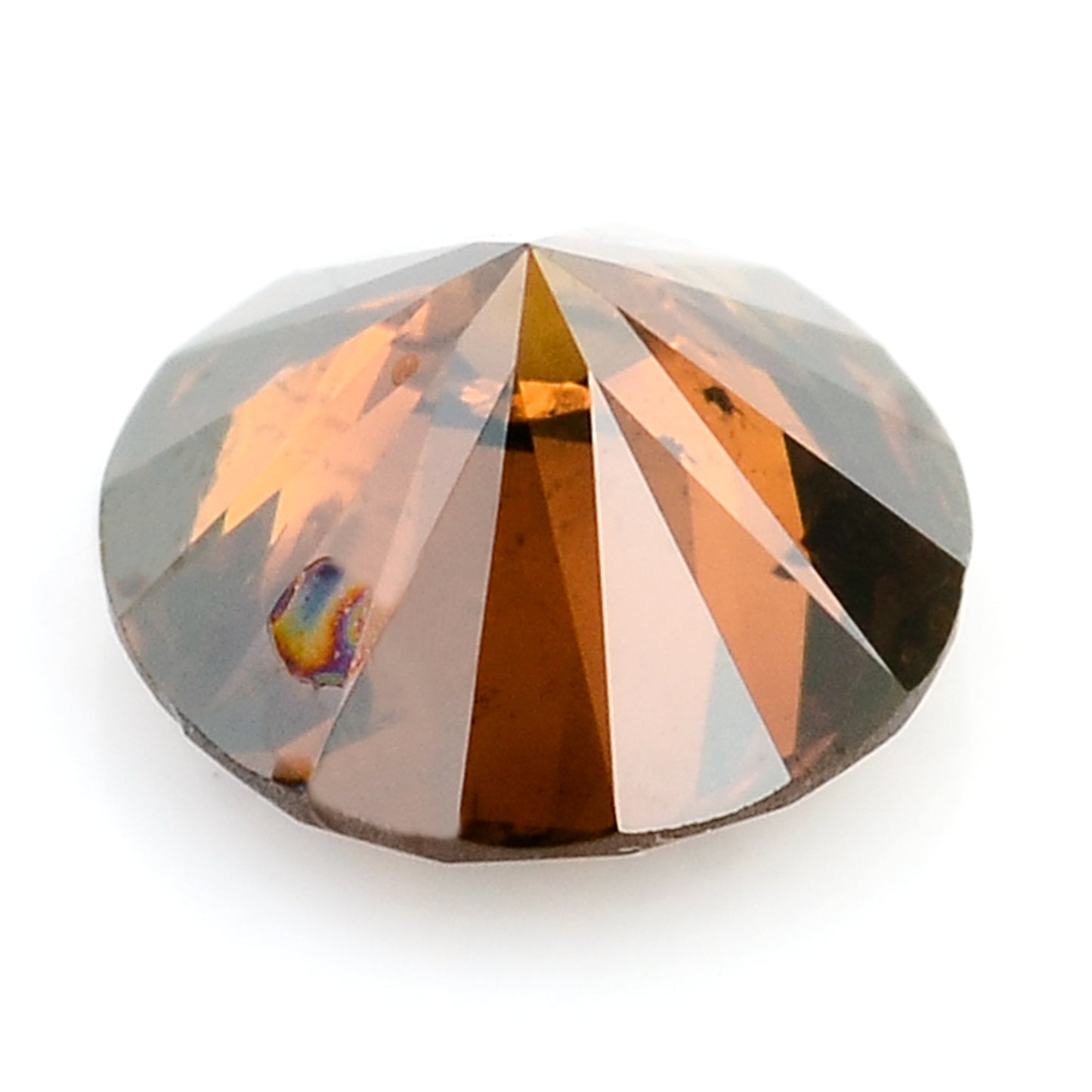 0.32 Red Diamond Round Loose Gemstone