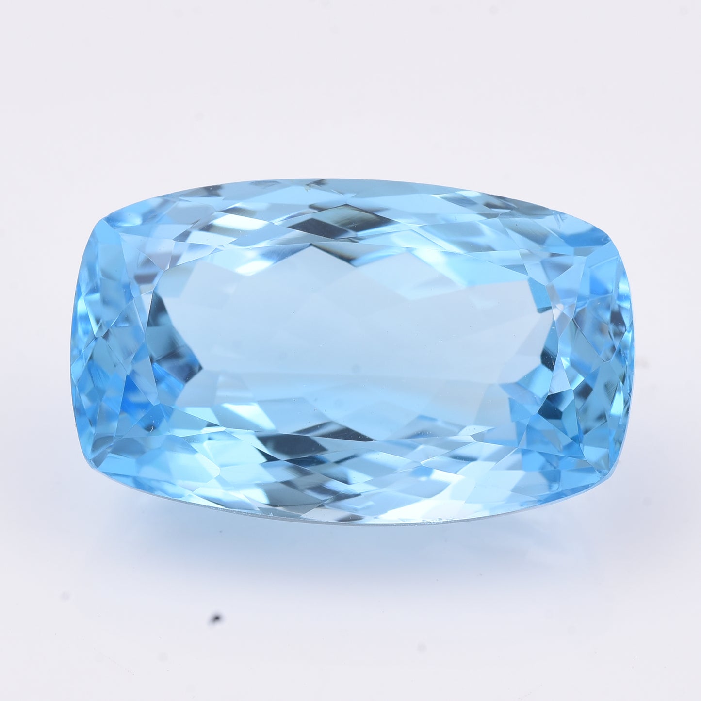 42.8 Natural Topaz Blue Topaz Rectangular Cushion Mixed Cut Gemstone