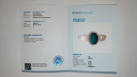 1.43 Ct Oval Mixed Cut Natural Emerald 14K Gold Ring