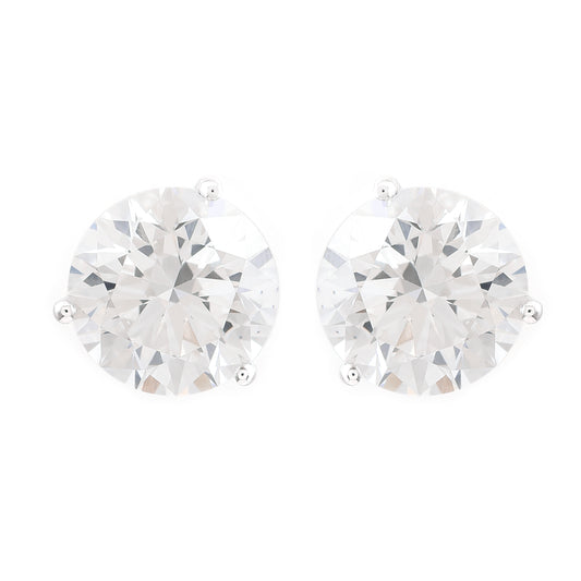 5.15 Carats Lab Grown Diamond 14K Gold Earrings