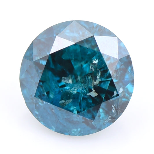 0.3 Blue Diamond Round Loose Diamond