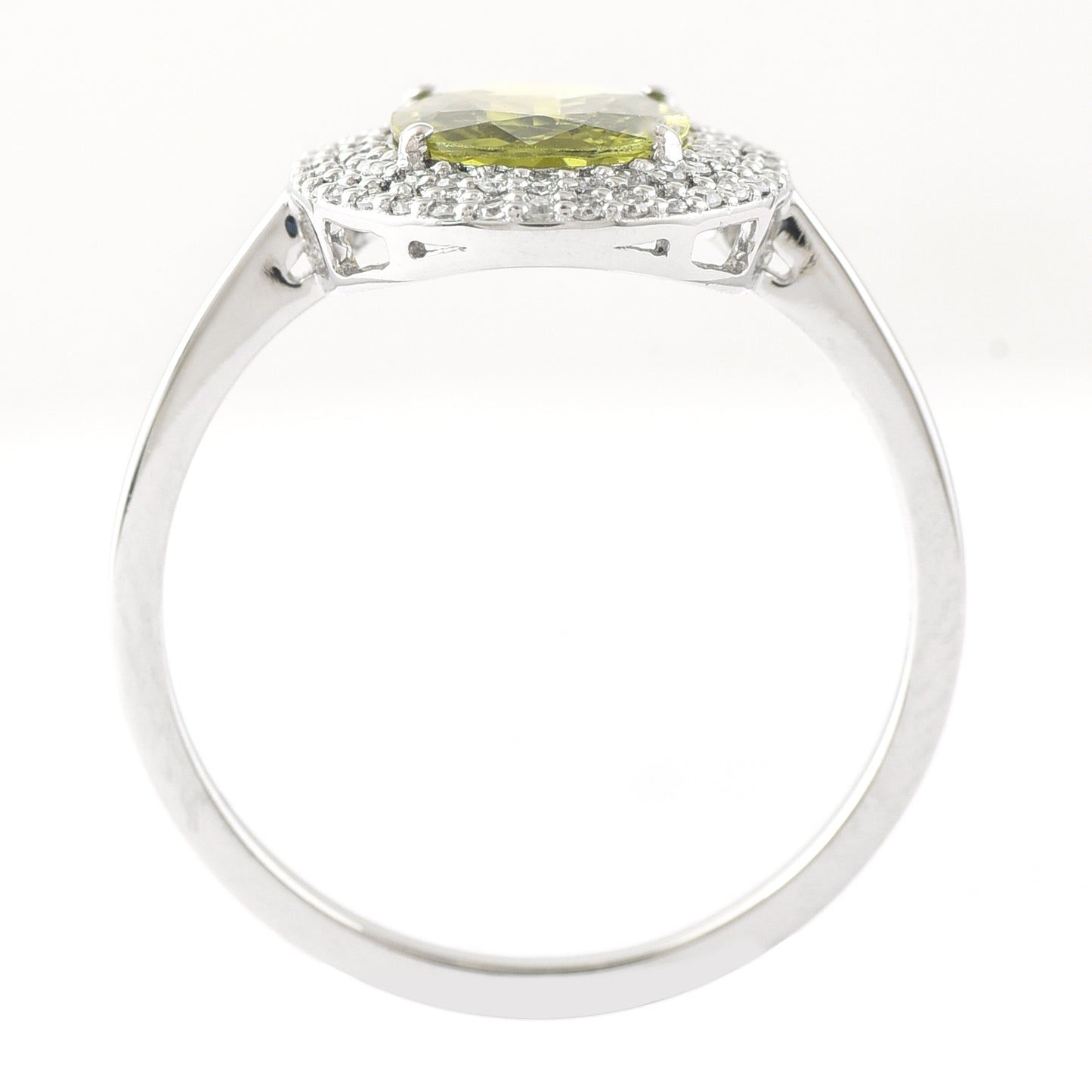 1.69 Ct Oval Mixed Cut Natural Green Sapphire 950 Platinum Ring