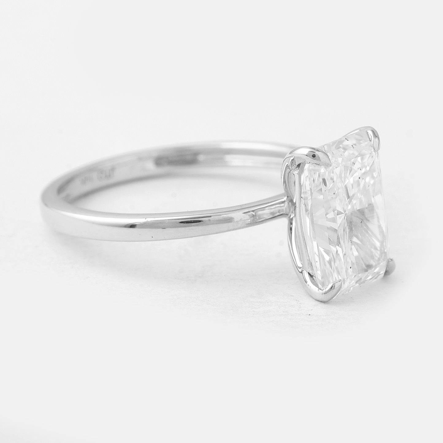 3.01 Carats Lab Grown Diamond 14K Gold Ring