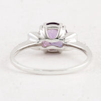 2.02 Ct Round Amethyst 925 Sterling Silver Ring