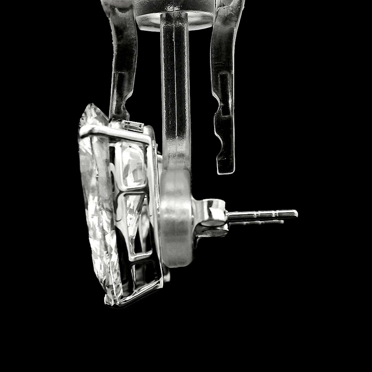 9.58 Carats Lab Grown Diamond 14K Gold Earrings