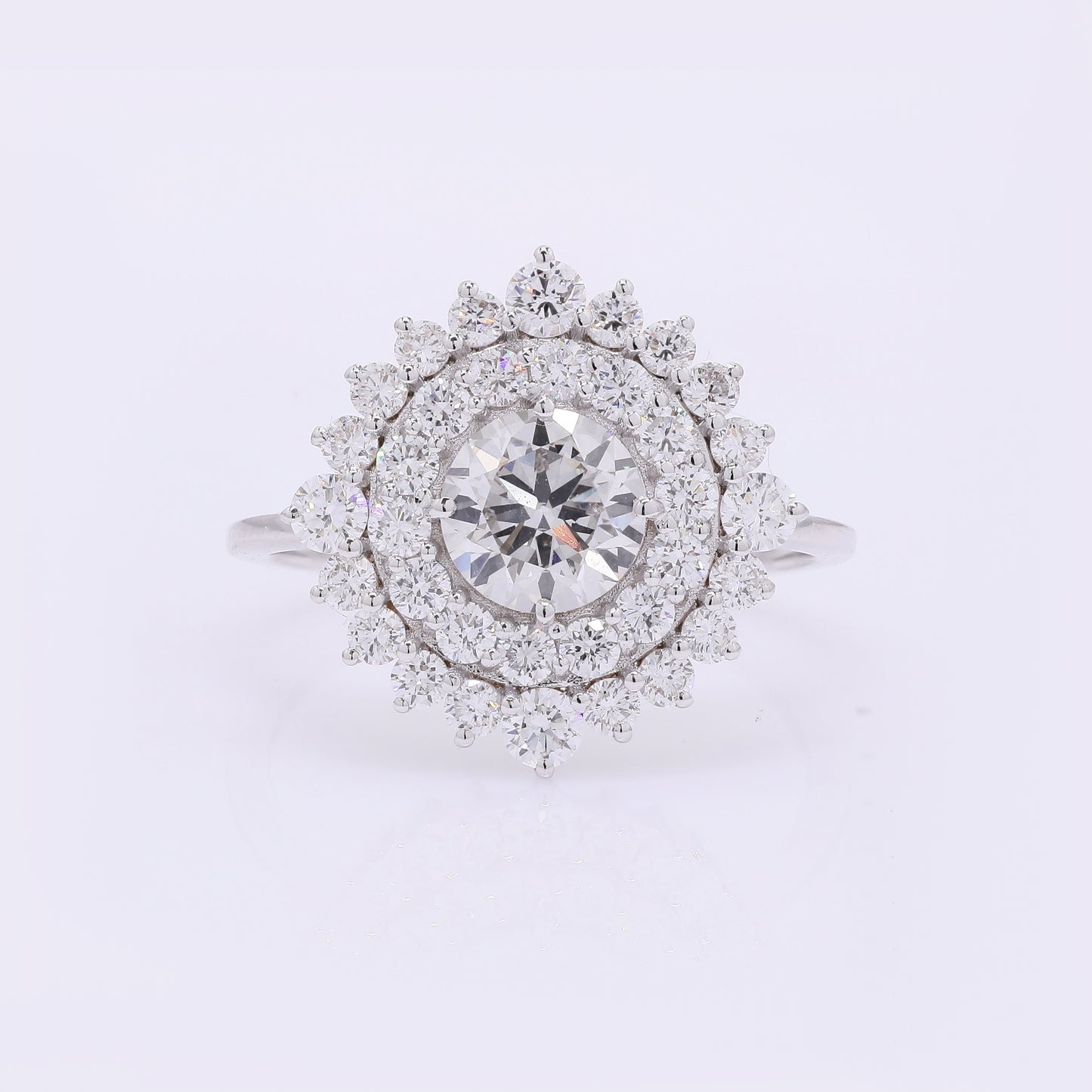 2.09 Carats Lab Grown Diamond 14K Gold Ring
