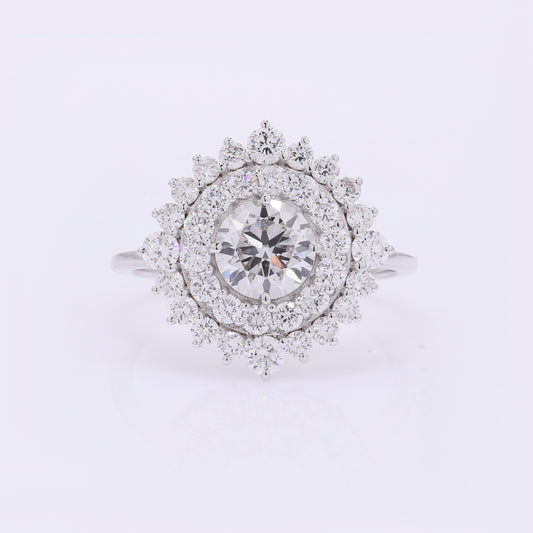 2.09 Carats Lab Grown Diamond 14K Gold Ring