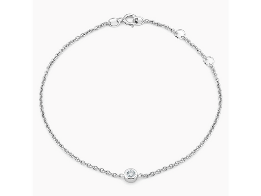 Timeless Brilliance Adjustable Diamond Bezel Bracelet