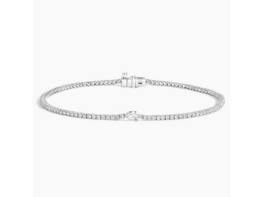 Stellar Brilliance Aster Lab Diamond Tennis Bracelet 1 ctw