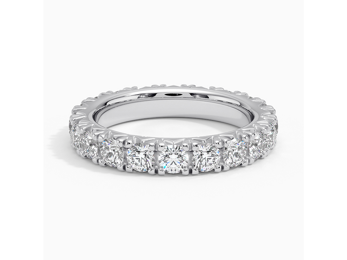 Eternal Radiance 18K White Gold Lab Diamond Eternity Ring 2 ctw