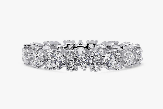 CZ Eternity Ring in Sterling Silver