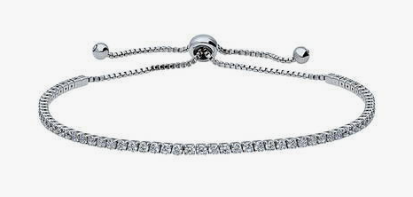 CZ Statement Tennis Bracelet in Silver-Tone