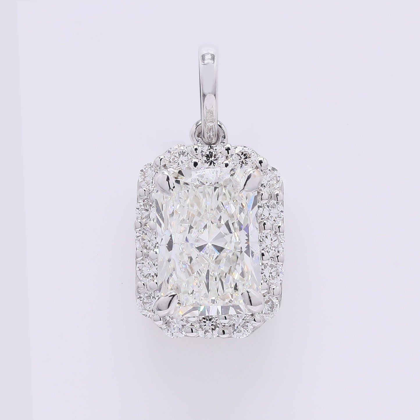 2.32 Carats Lab Grown Diamond 14K Gold Pendant