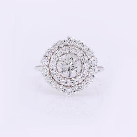 2.34 Carats Lab Grown Diamond 14K Gold Ring