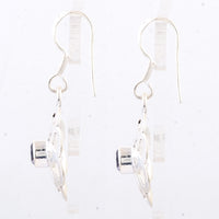3.02 Ct Garnet 925 Sterling Silver Earrings