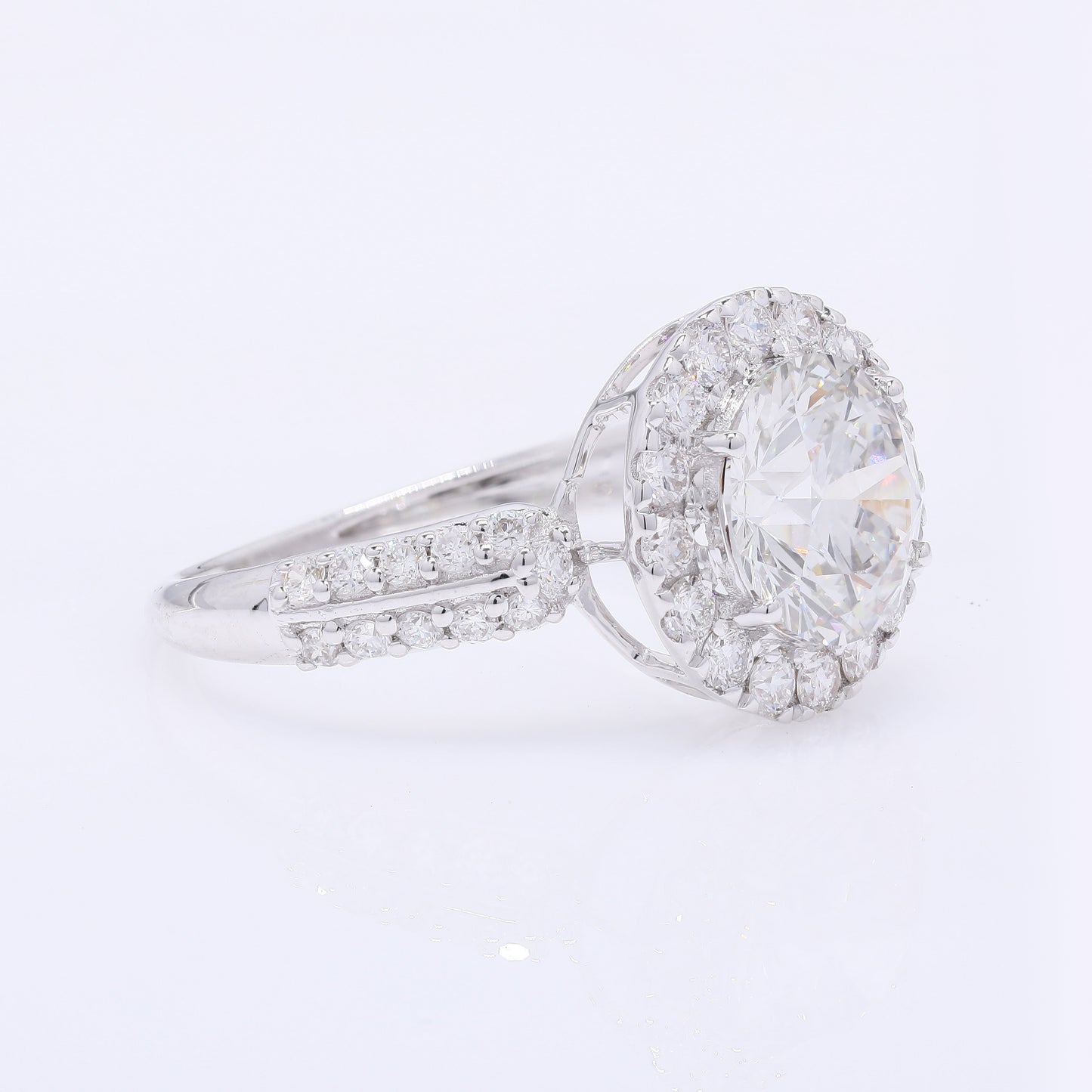 2.69 Carats Lab Grown Diamond 14K Gold Ring