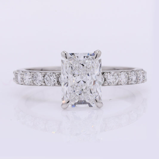 2.31 Carats Lab Grown Diamond 950 Platinum Ring