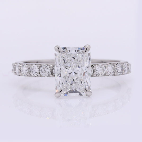 2.31 Carats Lab Grown Diamond 950 Platinum Ring