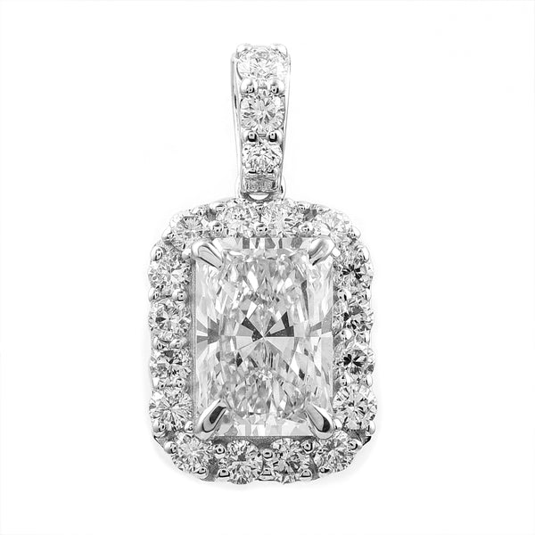 2.49 Carats Lab Grown Diamond 14K Gold Pendant